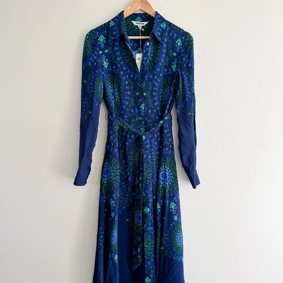 NWT navy Boden shirt dress sz 8 - Picture 4 of 7